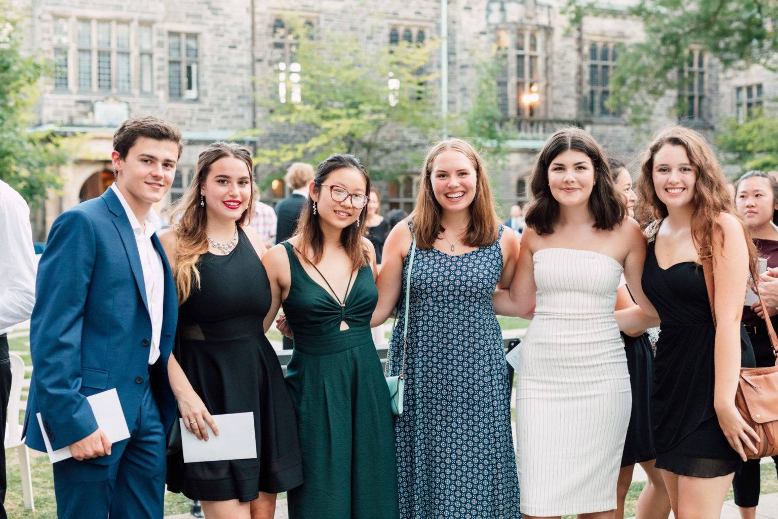 Trinity College Students from the Class of 2022 in the Quad Prior to Matriculation